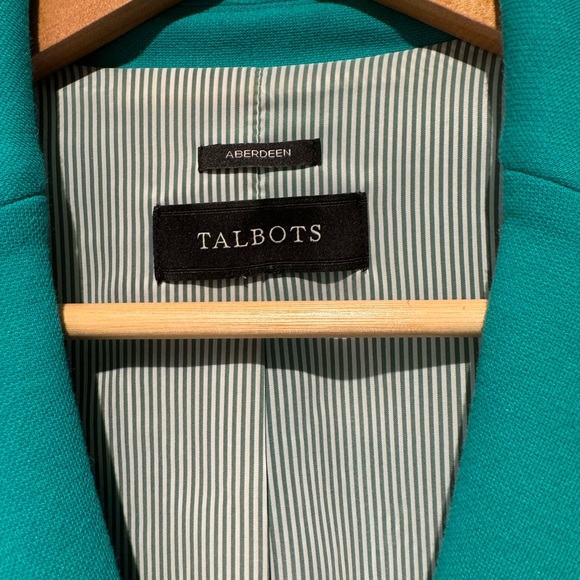 Vintage Talbots Teal Aberdeen Blazer Size Small - Picture 2 of 5